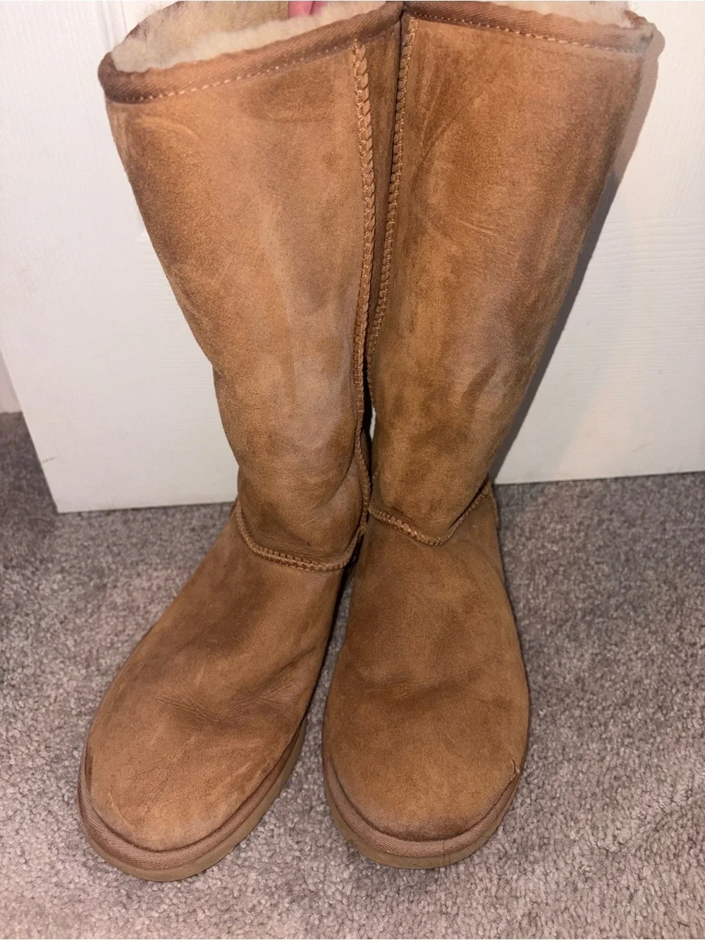 Classic Tall Sheepskin Lined Women's Boot - Chestnut Brown